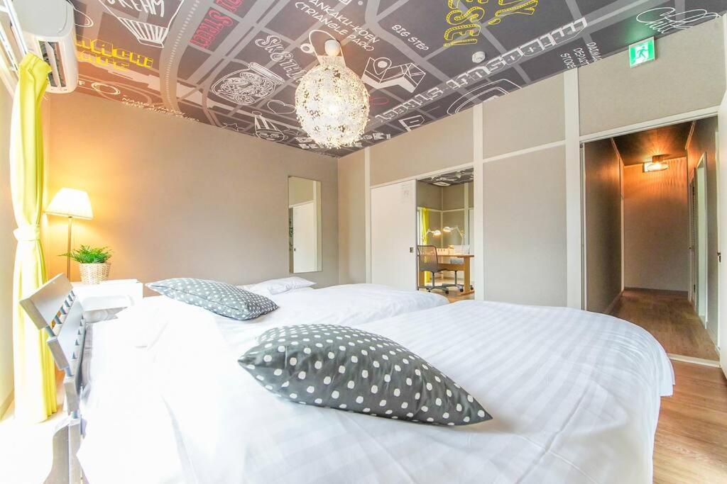 Sanacion Namba 難波千日前の5Ldk120平米 駅徒歩2分 広々バルコニーでバーベキューも可能 Apartment โอซาก้า ภายนอก รูปภาพ